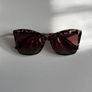 Cat Eye Glasses with Magnetic Clip On Sunglasses